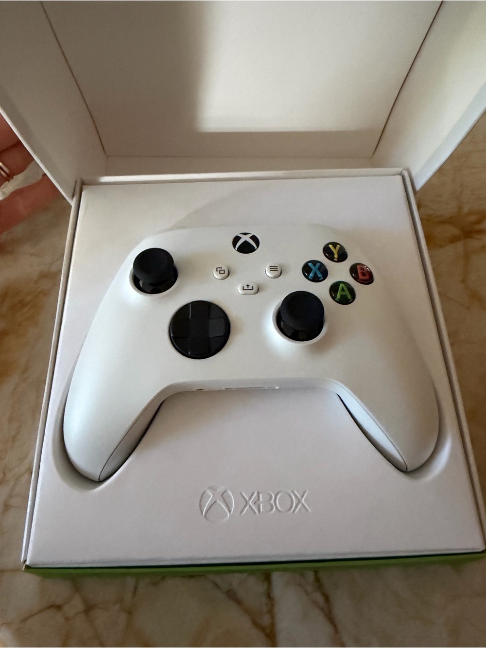 Microsoft White Xbox Wireless Controller with Black Accents